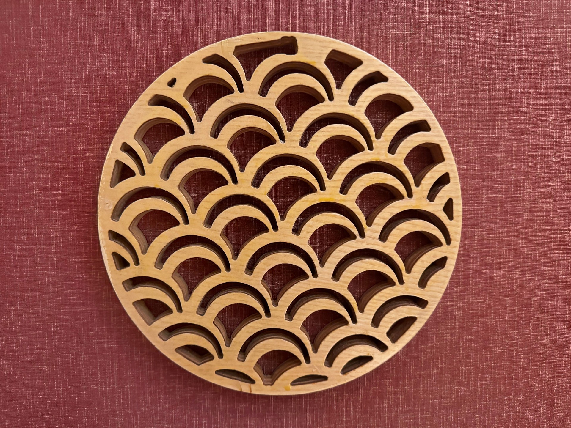 Close up portrait of Japanese random abstract pattern, fish skin and other linear pattern, a medallion template modern zen asian.